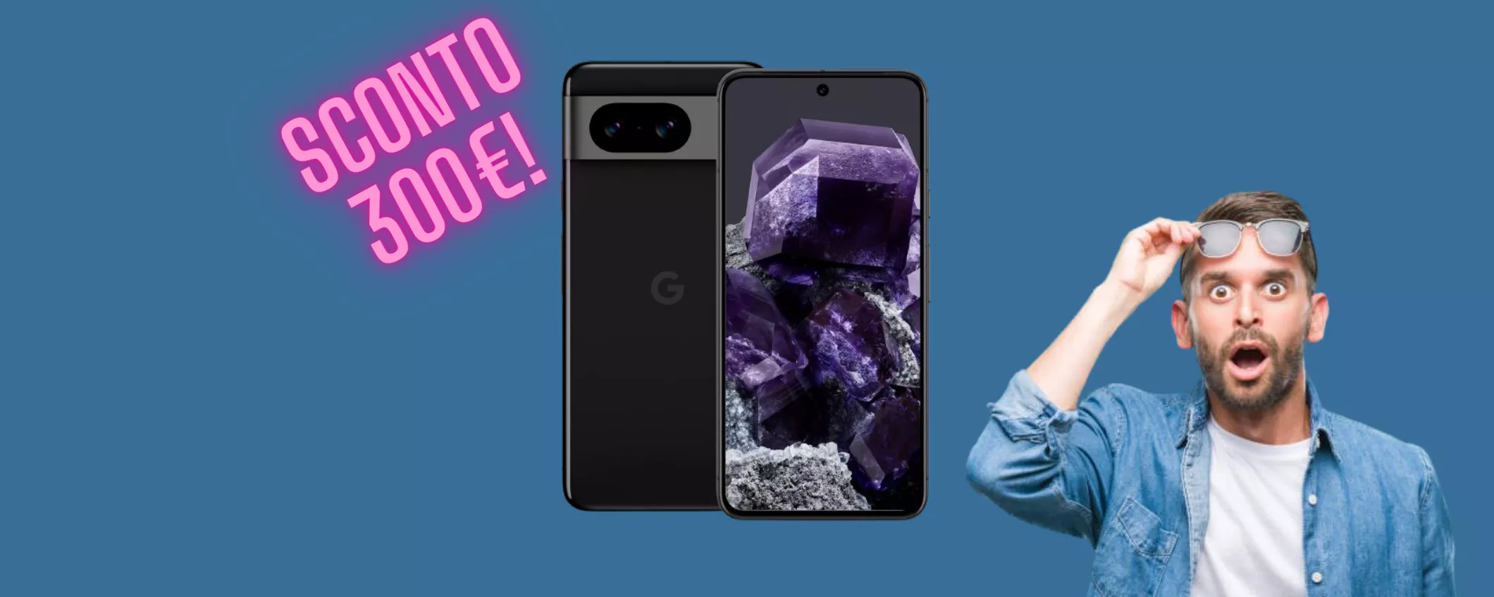 Google Pixel 8: oggi risparmi 300€ grazie ad un mega sconto del 38%