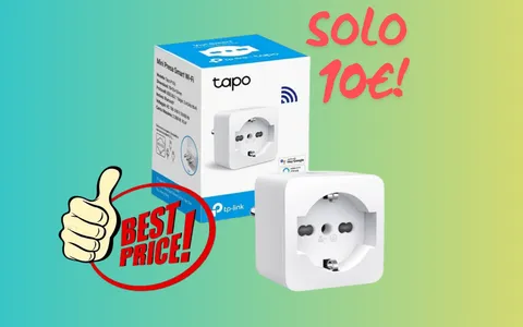 Solo 10€ per la Presa Smart Italiana Tapo: lo sconto maxi è del -31%
