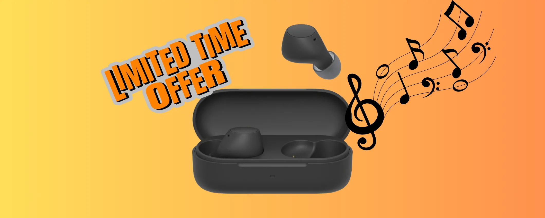 Cuffie True Wireless Sony scontatissime al -38%: le paghi solo 36€ su Amazon