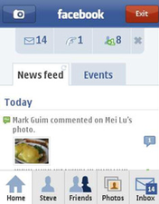 Facebook: client mobile per Symbian S60 5th Edition