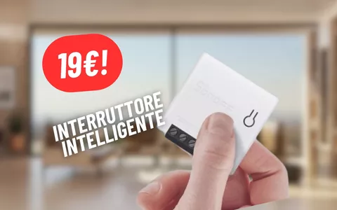 Controlla tutti i dispositivi della tua smart home con l'interruttore intelligente a 19€