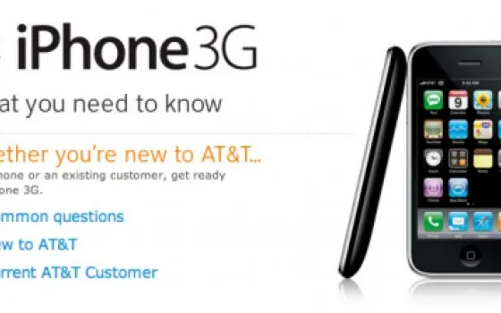 AT&T rivela i piani tariffari per iPhone 3G