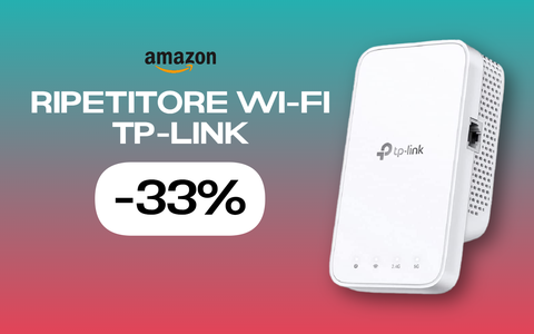 Ripetitore Wi-Fi TP-Link, il tuo miglior alleato contro i problemi di rete (-33%)