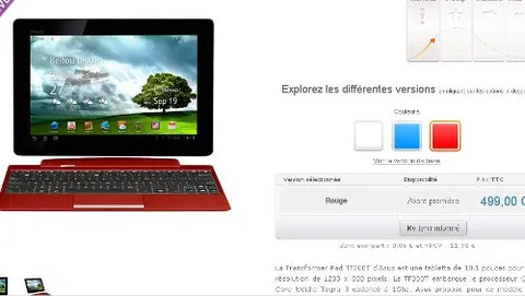 ASUS Transformer Pad 300, dettagli su prezzo e uscita