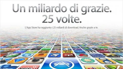 Nuovo traguardo per l'App Store: 25 miliardi di applicazioni scaricate