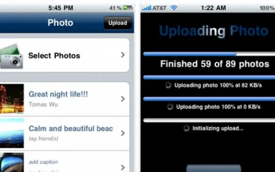 iLoader ottimizza il caricamento di foto e video da iPhone a Facebook