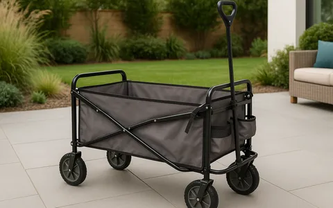 Carrello pieghevole Amazon Basics in offerta: praticità e risparmio a portata di mano