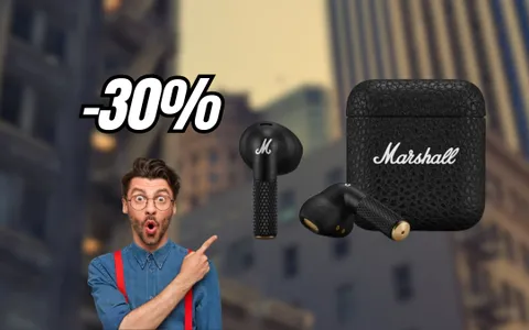 Cuffie bluetooth Marshall: design elegante e audio al top (-30%)
