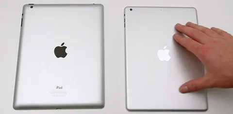 iPad 5: logo a specchio e confronto con iPad 4