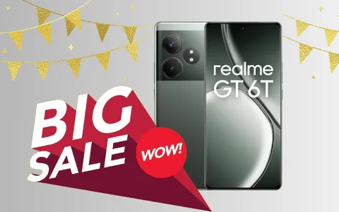 8+256GB: lo smartphone Realme GT 6T è una bomba e oggi lo paghi 170€ in meno