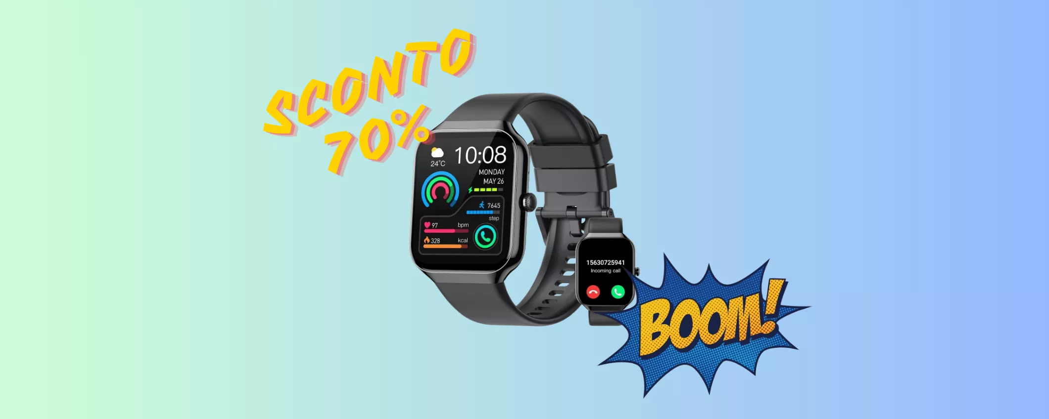 Smartwatch con 130 MODALITA' SPORT oggi SCONTATISSIMO AL 70%