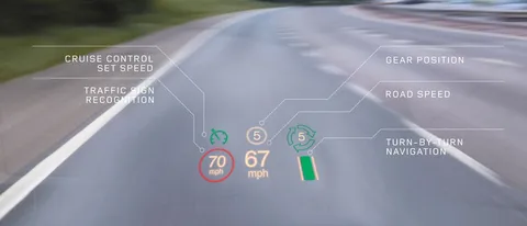 Range Rover Evoque con Head-up Display laser