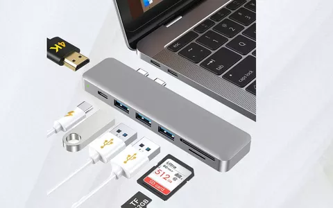 Hub USB-C 7-in-1 per MacBook Pro e Air: SCONTO 33%