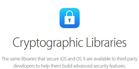 Apple apre le proprie librerie crittografiche agli sviluppatori di terze parti