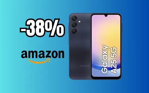 Samsung Galaxy A25: design premium, display AMOLED e fotocamera Sony (-38%)