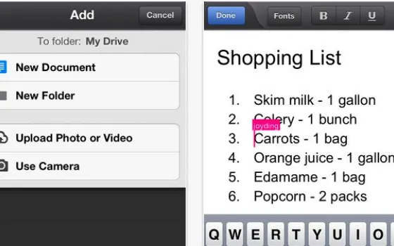 Applicazioni Google per iOS: aggiornate le app Google Drive e Chrome