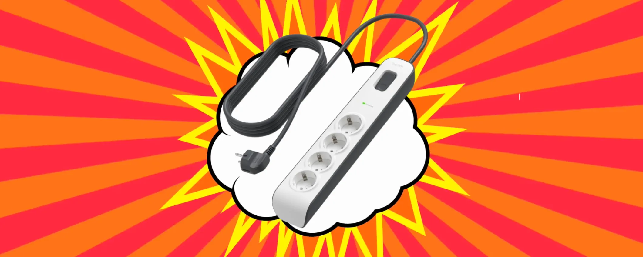 Sconto schock del -36% sulla Ciabatta multipresa 4-in-1 Belkin (a 15€ su Amazon)