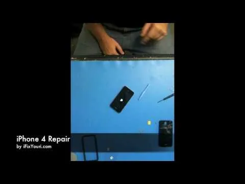 iPhone 4 Repair on the iPhone we did a drop test on with bumper