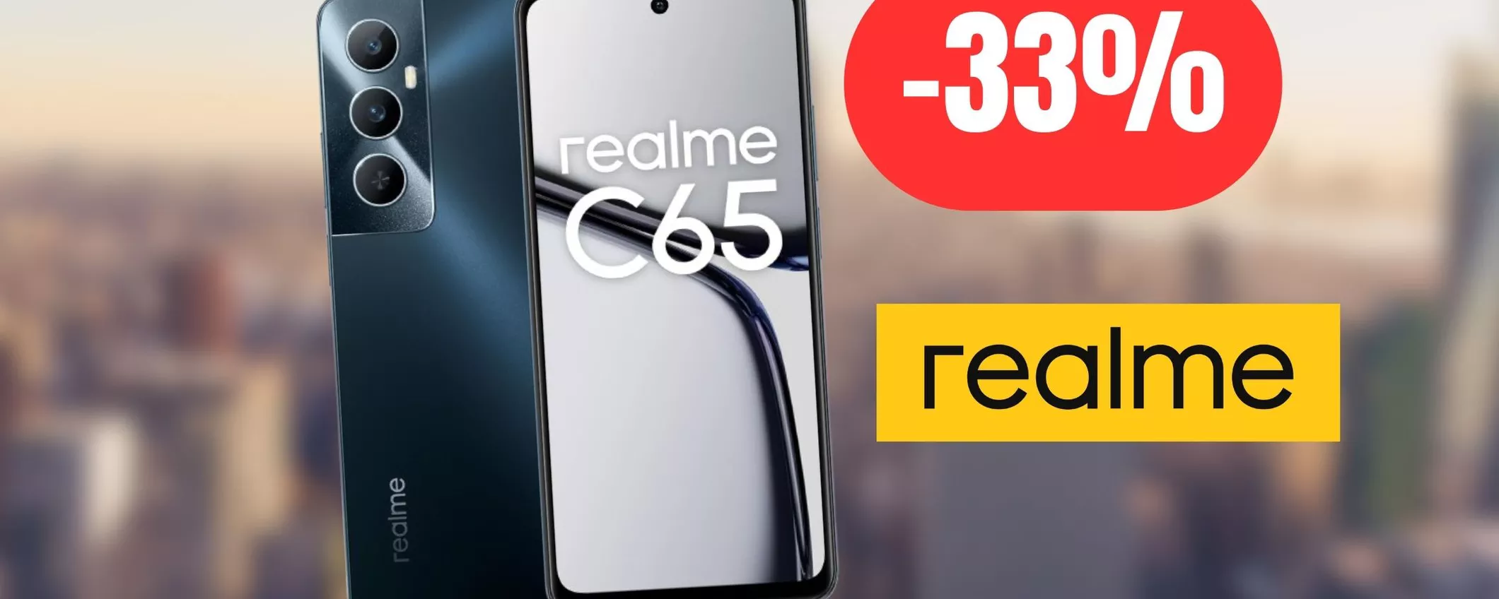 realme C65: smartphone BEST BUY ad un prezzo ancora più basso su Amazon (-33%)