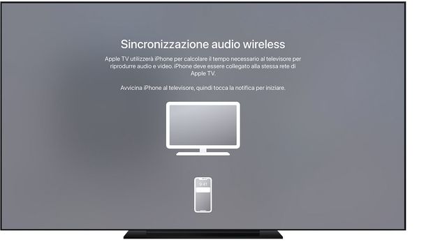 Apple TV Calibrazione Audio