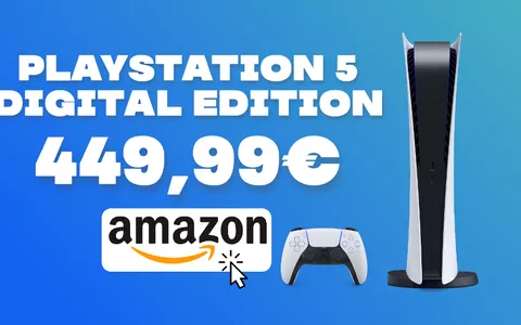 PlayStation 5 Digital in OFFERTA a 450€: fiondati ORA su Amazon!