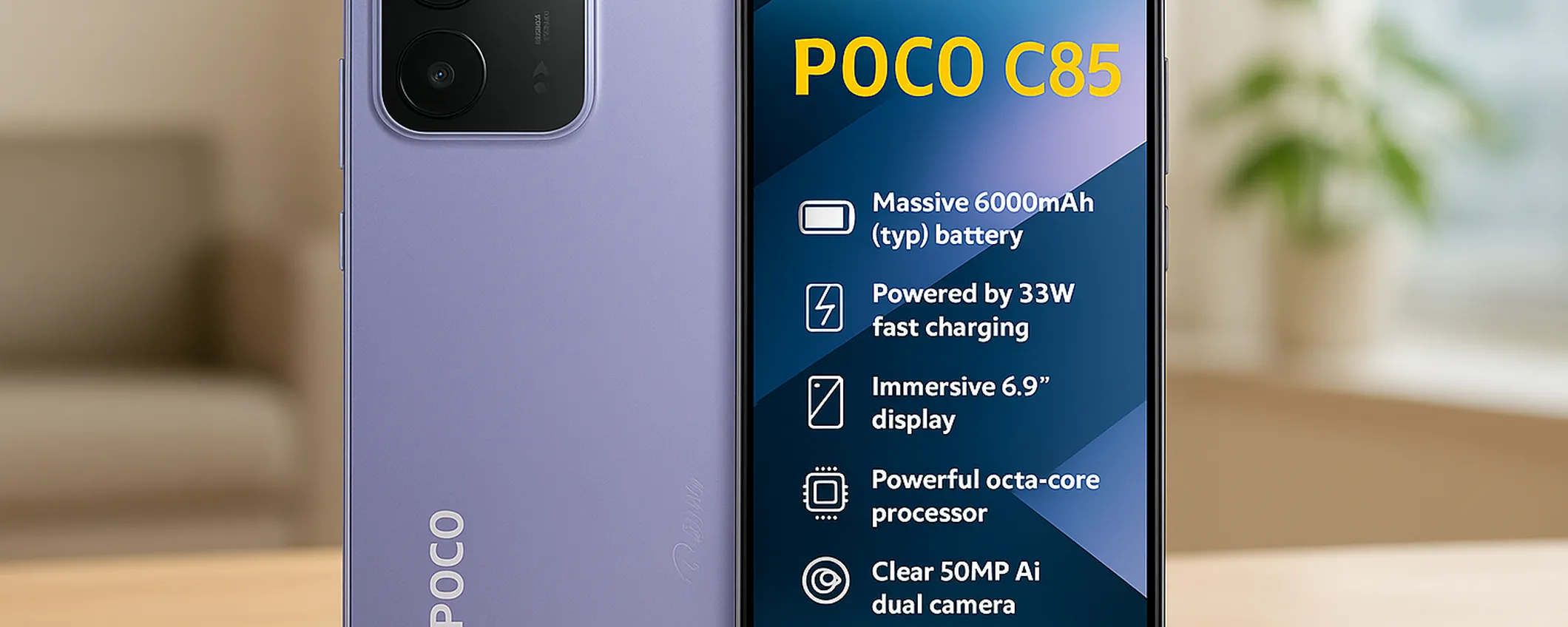 POCO C85 a meno di 110€: batteria infinita e display 120Hz, offerta da non perdere