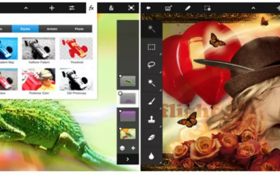 Photoshop Touch: fino a 12 Megapixel e supporto Retina