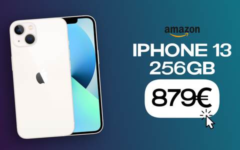 iPhone 13 da 256GB, l'AFFARE del giorno è su Amazon: tuo a 879€ (-17%)