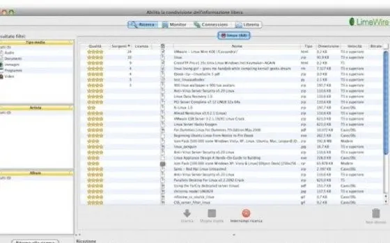 LimeWire: p2p Open Source