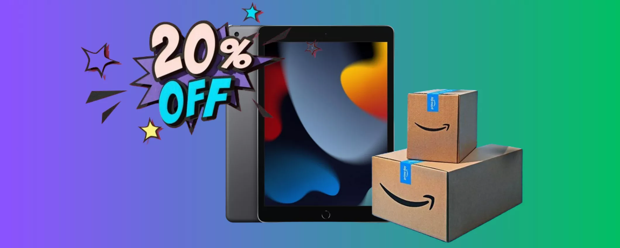 Prime Day AGLI SGOCCIOLI: Apple iPad 2021 SCONTATISSIMO AL 20%