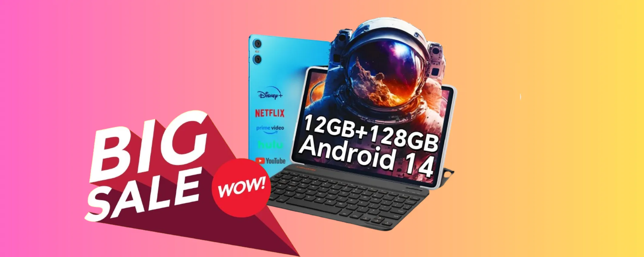 Doppio sconto sul Tablet TECLAST con 8 accessori inclusi: lo paghi meno di 90€