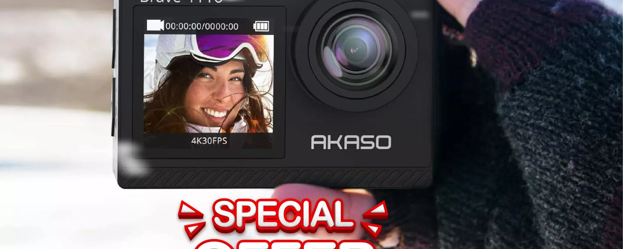 Non perdere l'Action Cam 4K al MINIMO STORICO: coupon e sconto per un prezzo super!