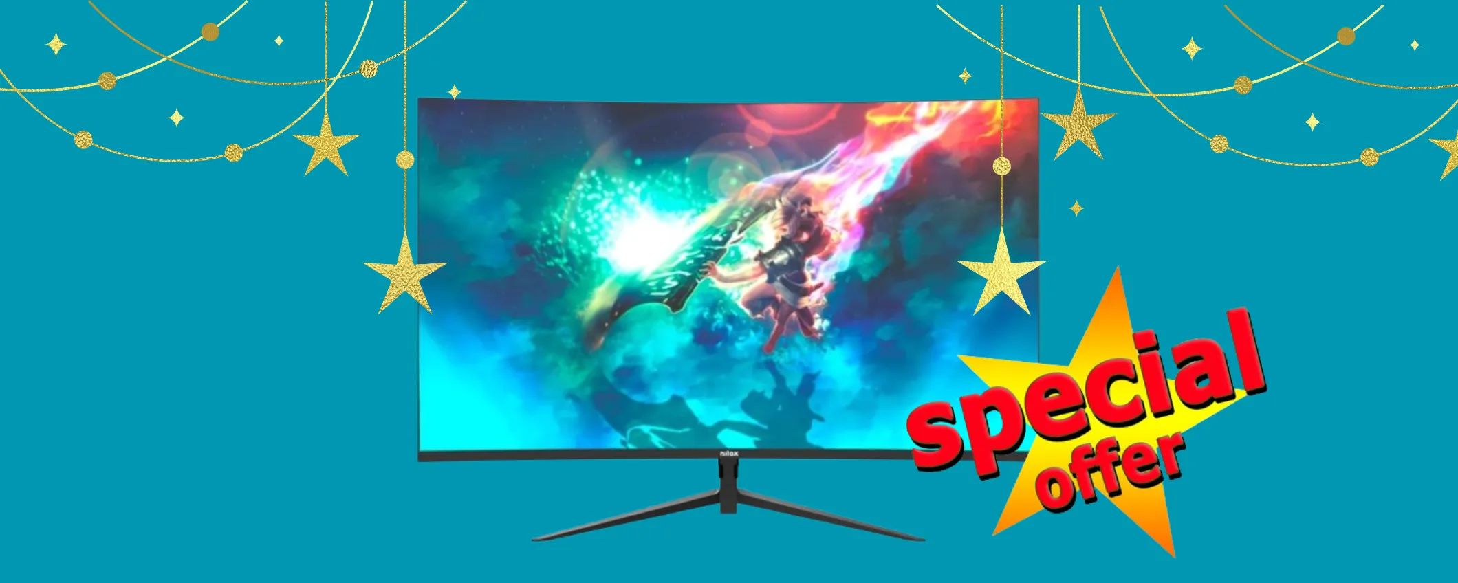 Immergiti nel gioco con il Monitor Nilox da 24 Pollici a meno di 90€