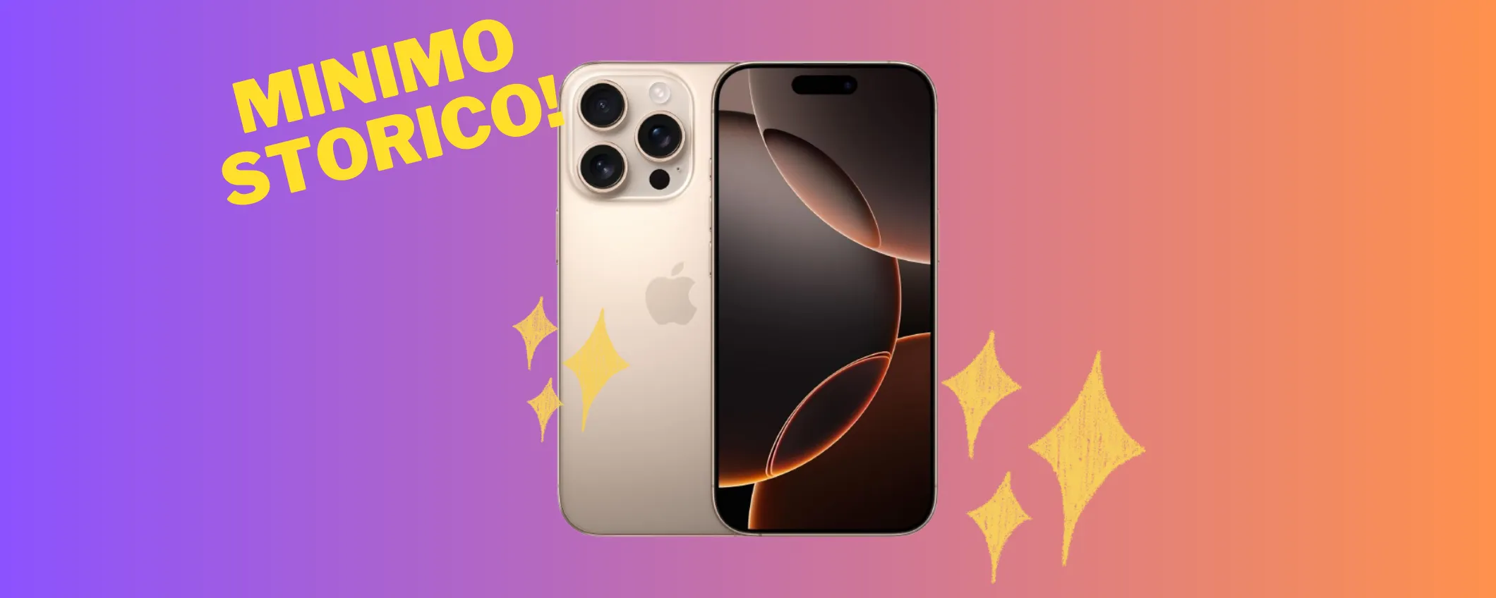 Apple iPhone 16 Pro mai stato ad un prezzo così basso: solo su Amazon