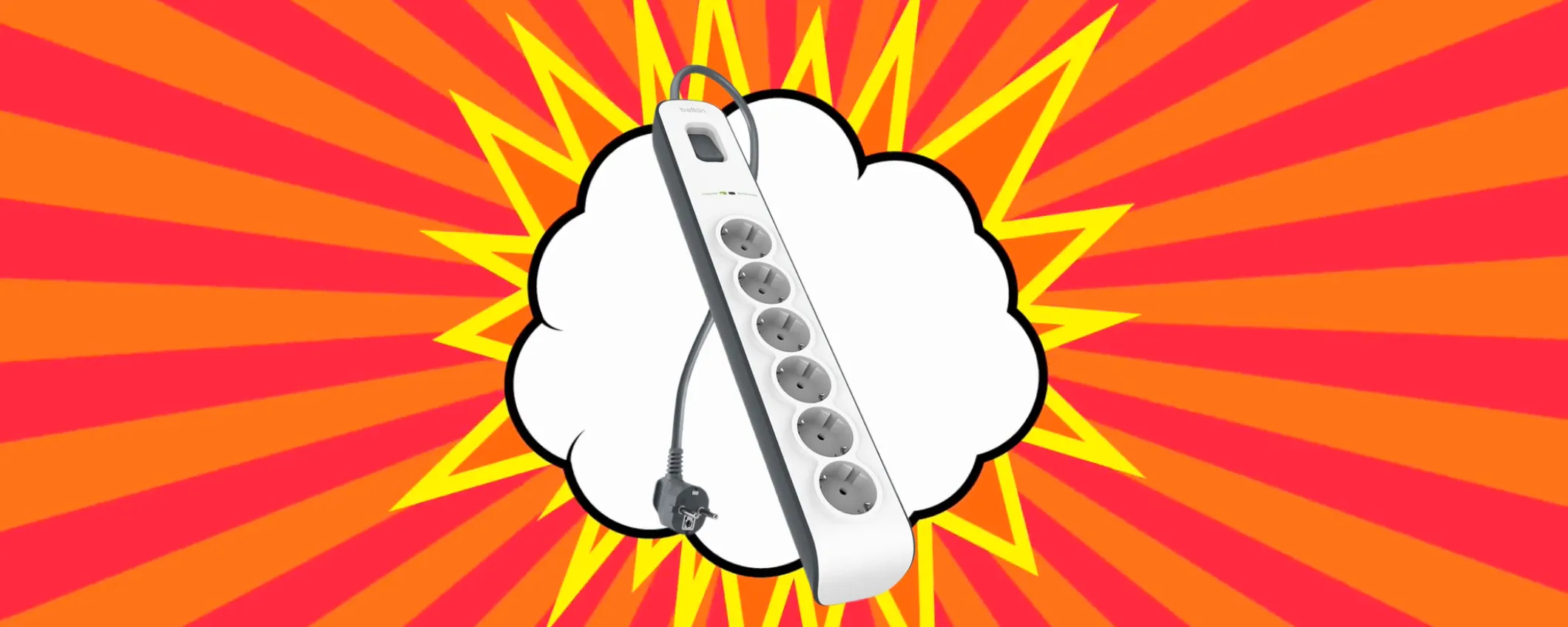 Multipresa Belkin ad un mini prezzo di soli 17€: super sconto del 40% su Amazon