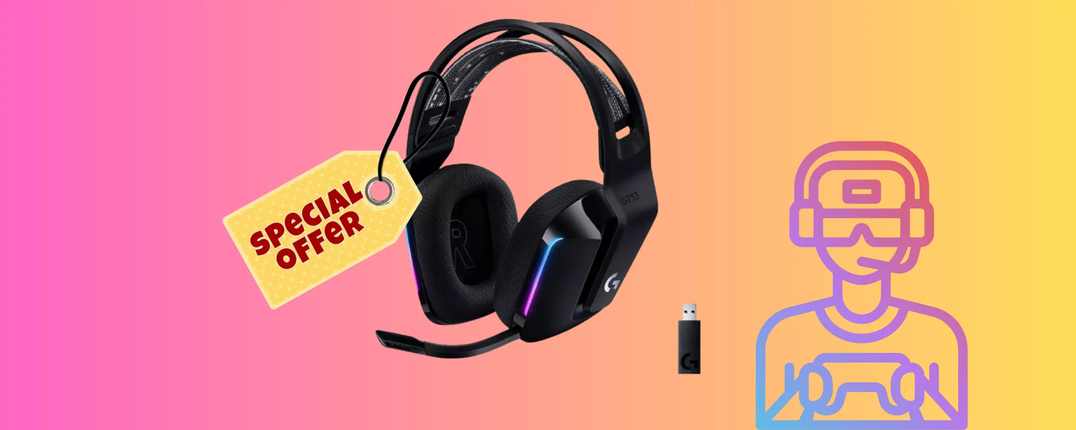 Cuffie da gaming con microfono Logitech scontatissime al -31% su Amazon