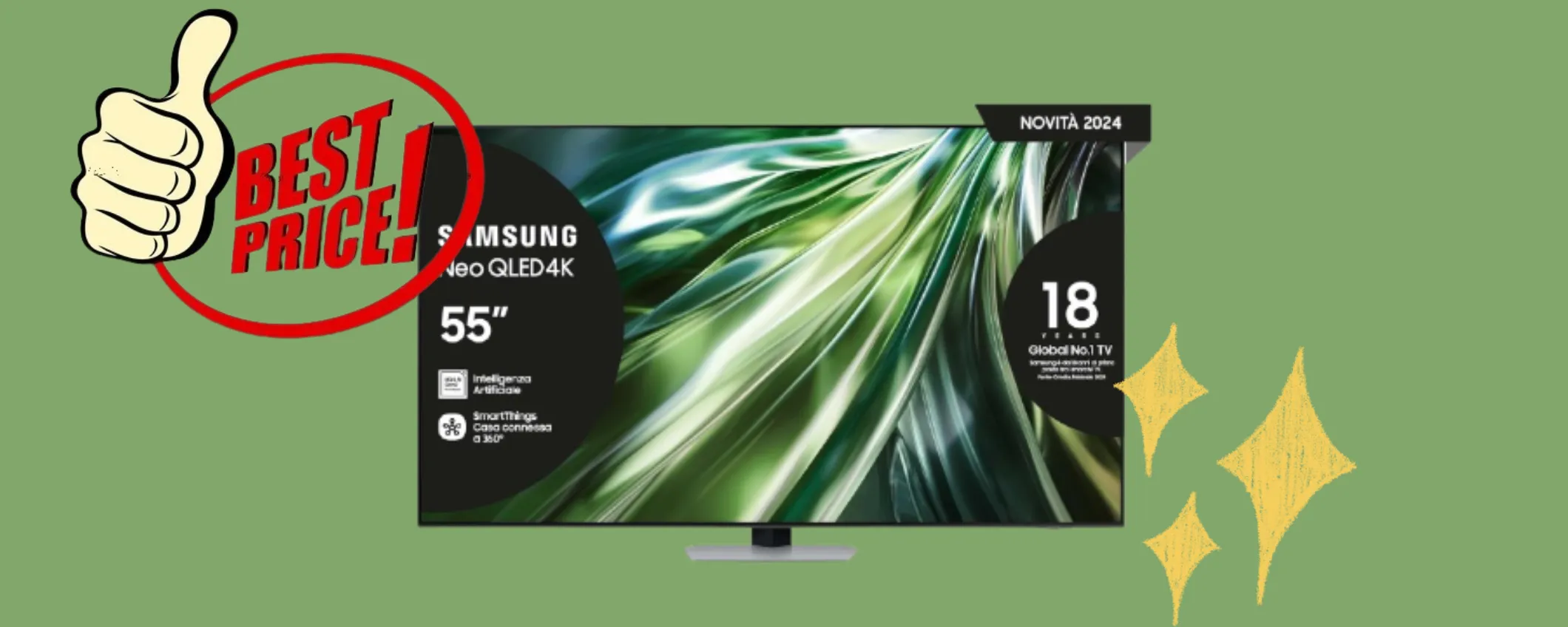 Samsung TV Neo QLED 4K da 55