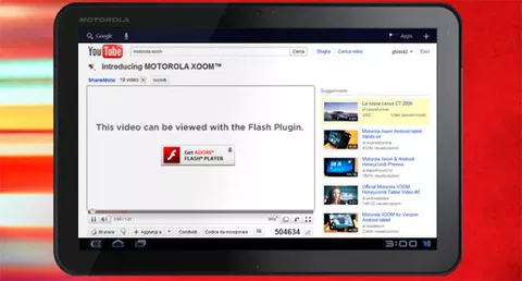Adobe annuncia il Flash Player per i tablet