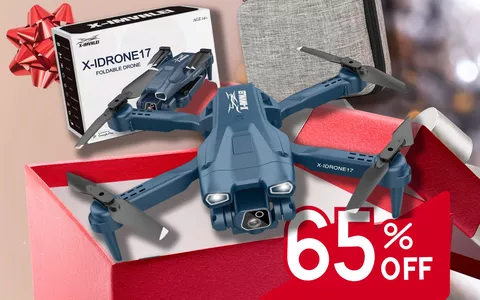CROLLA DEL 62% il Drone Pieghevole per le tue riprese aeree: costa POCHISSIMO!