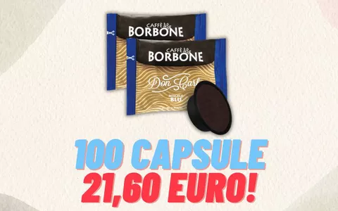 100 capsule di caffè Borbone a SOLI 21,60€: offerta imperdibile!