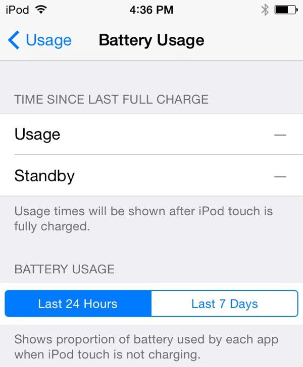 iOS 8 e uso della batteria