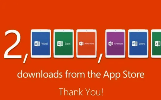 Office per iPad: 12 milioni di download in una settimana