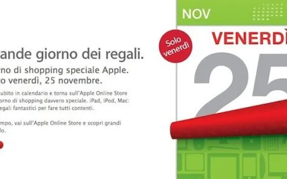Apple annuncia il Black Friday 2011