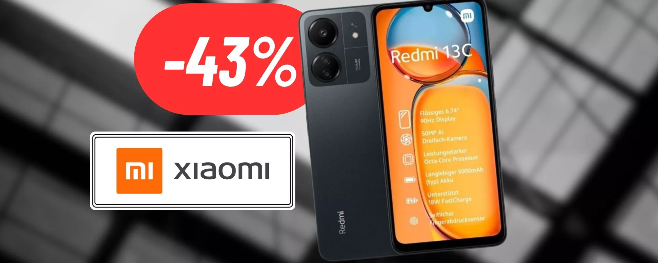 Xiaomi Redmi 13C al 43% di sconto su eBay: OFFERTA IMPERDIBILE