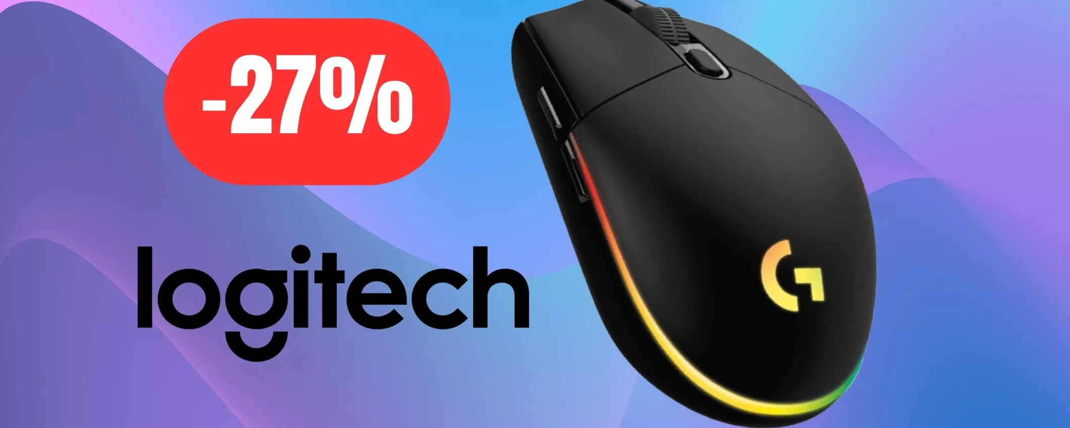 Mouse Logitech perfetto per lavorare e giocare al 27% di sconto su Amazon