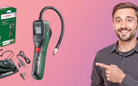 Mini compressore Bosch EasyPump: compatto, potente e ora in offertona su Amazon