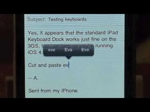 iOS 4 Keyboard demo