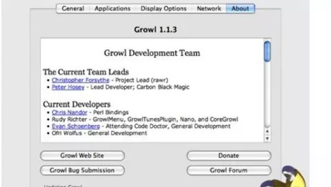 Growl 1.1.3 disponibile per download