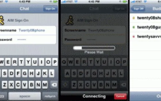 MobileChat: il primo AIM Client per iPhone