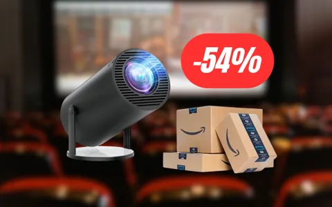 Il cinema in casa con questo mini proiettore al 54% di sconto